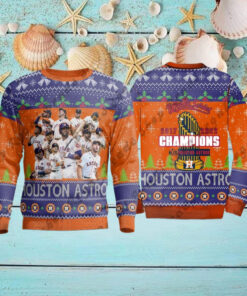Houston Astros Christmas Ugly Sweater World Series Champion