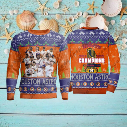 Houston Astros Christmas Ugly Sweater World Series Champion