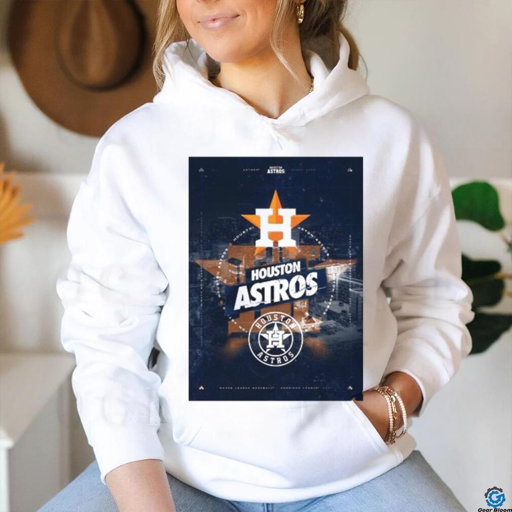 Houston Astros City Skyline Poster Shirt Houston Astros City Skyline Poster Shirt