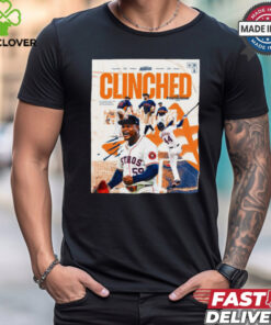 Houston Astros Clinched October Is Booked Postseason 2024 Poster t hoodie, sweater, longsleeve, shirt v-neck, t-shirt