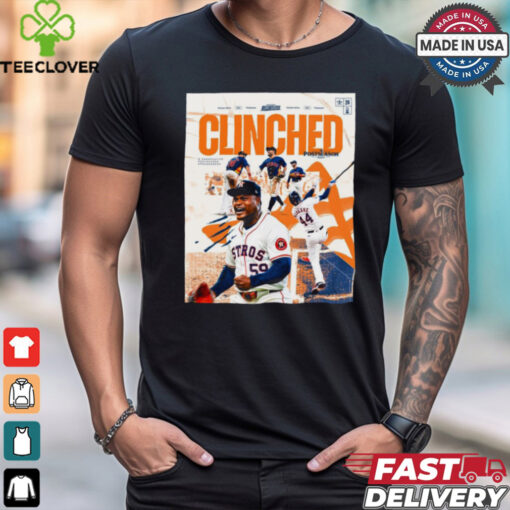 Houston Astros Clinched October Is Booked Postseason 2024 Poster t hoodie, sweater, longsleeve, shirt v-neck, t-shirt