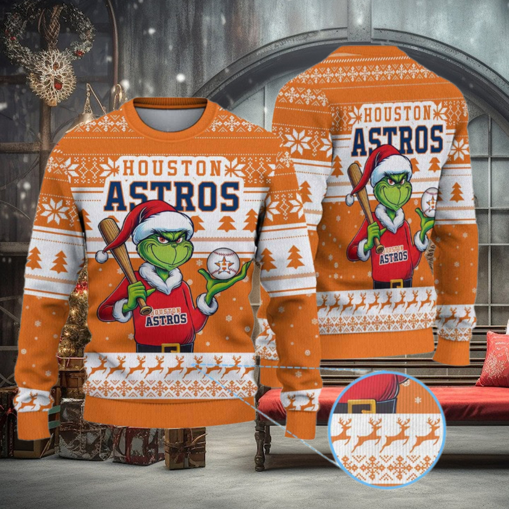 Houston Astros Funny Grinch Christmas Sweater Houston Astros Funny Grinch Christmas Sweater