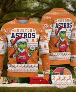 Houston Astros Funny Grinch Christmas Sweater