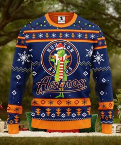 Houston Astros Funny Grinch Christmas Ugly Sweater
