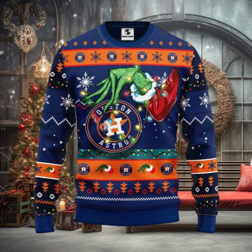 Houston Astros Grinch Christmas Ugly Sweater