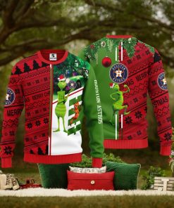 Houston Astros Grinch & Scooby doo Christmas Ugly Sweater 1