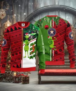 Houston Astros Grinch & Scooby doo Christmas Ugly Sweater 1