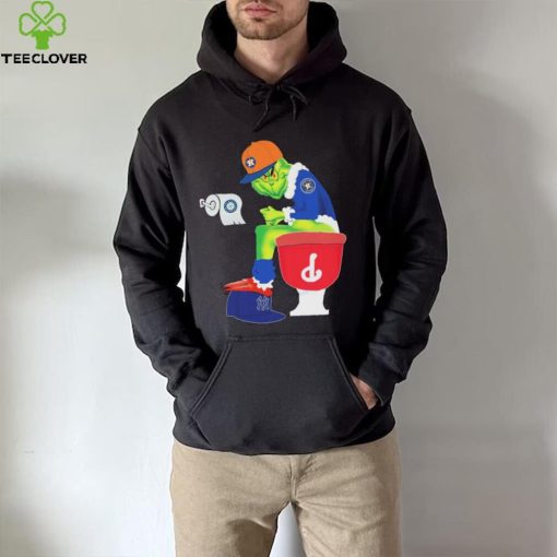 Houston Astros Grinch Shitting On Toilet Philadelphia Phillies, New York Yankees And Seattle Mariners Shirt