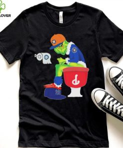Houston Astros Grinch Shitting On Toilet Philadelphia Phillies, New York Yankees And Seattle Mariners Shirt