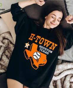 Houston Astros Homage Navy H Town Texas Hyper Local Tri Blend T Shirt