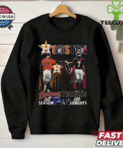 Houston Astros Jose Altuve Houston Texans C. J. Stroud All Season On Sundays Signatures 2024 T hoodie, sweater, longsleeve, shirt v-neck, t-shirt