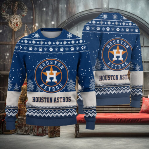 Houston Astros Logo Christmas Wool Sweater