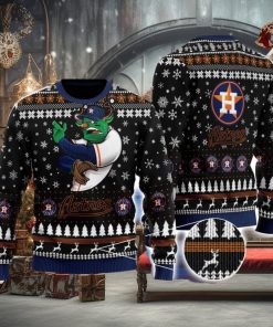 Houston Astros Logo Cute Christmas Gift Ugly Christmas Sweater For Fans