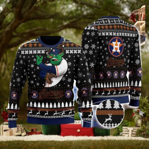 Houston Astros Logo Cute Christmas Gift Ugly Christmas Sweater For Fans