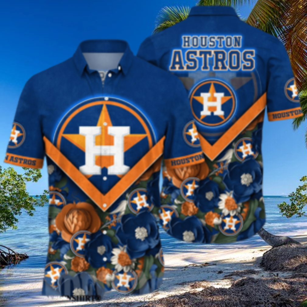 Houston Astros MLB Floral Unisex Hawaiian Shirt Houston Astros MLB Floral Unisex Hawaiian Shirt