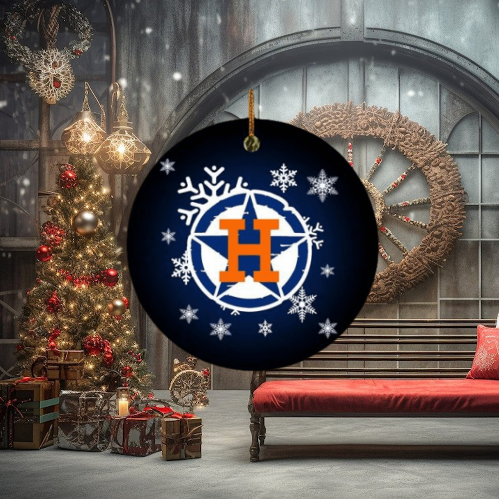 Official Merry And Bright Los Houston Astros MLB Christmas tree