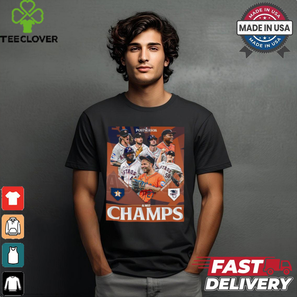 Houston Astros MLB Postseason 2024 AL West Champs poster shirt Houston Astros MLB Postseason 2024 AL West Champs poster shirt