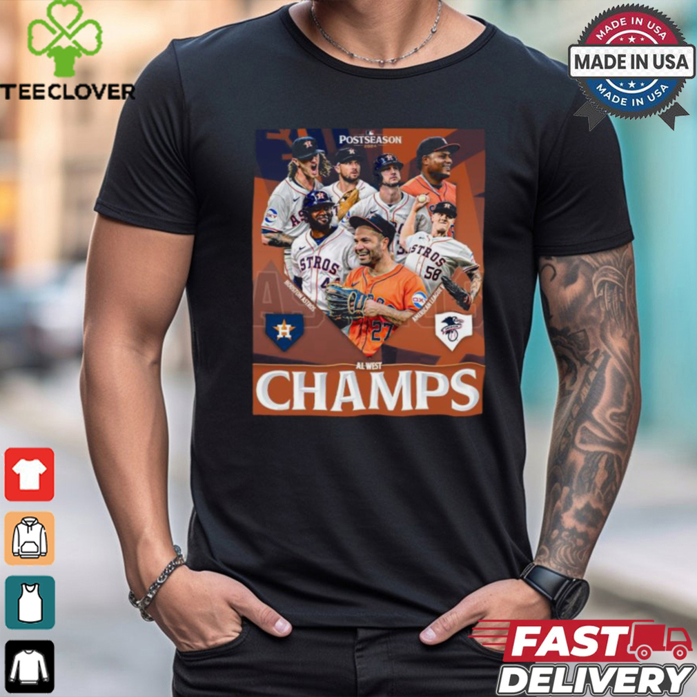 Houston Astros MLB Postseason 2024 AL West Champs poster shirt Houston Astros MLB Postseason 2024 AL West Champs poster shirt