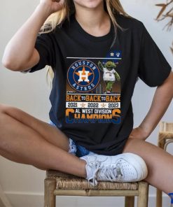 Houston Astros Mascot Back to Back to Back 20223 Al West Division Champions Shirt