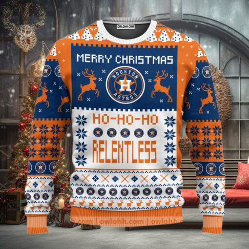 Houston Astros Merry Christmas  Ugly Christmas Sweaters