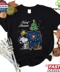 Houston Astros Merry Christmas With Snoopy Baby T Shirt