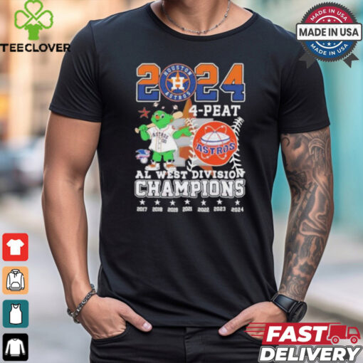 Houston Astros Orbit 4 Peat AL West Division Champions Shirt