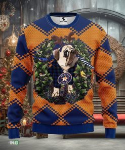 Houston Astros Pub Dog Christmas Ugly Sweater Christmas Gift For Fans Party Hoiliday Gift