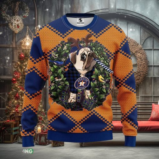 Houston Astros Pub Dog Christmas Ugly Sweater Christmas Gift For Fans Party Hoiliday Gift