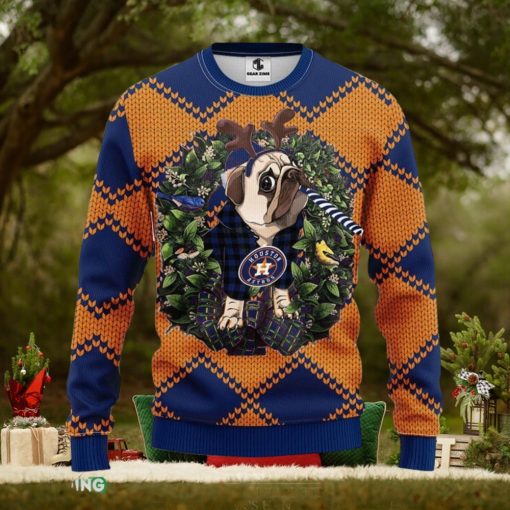 Houston Astros Pub Dog Christmas Ugly Sweater Christmas Gift For Fans Party Hoiliday Gift