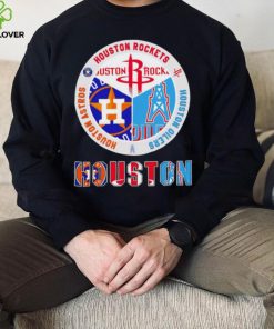 Houston Astros Rockets Oilers 3 teams sports circle logo gift hoodie, sweater, longsleeve, shirt v-neck, t-shirt