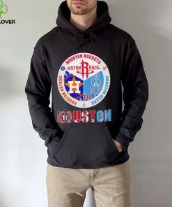 Houston Astros Rockets Oilers 3 teams sports circle logo gift hoodie, sweater, longsleeve, shirt v-neck, t-shirt