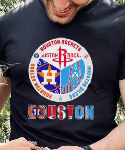 Houston Astros Rockets Oilers 3 teams sports circle logo gift hoodie, sweater, longsleeve, shirt v-neck, t-shirt