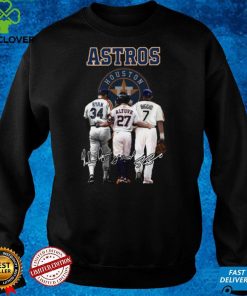 Houston Astros Ryan 34 Altuve 27 Biggio 7 Signatures t hoodie, sweater, longsleeve, shirt v-neck, t-shirt