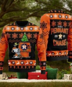 Houston Astros Snoopy Pennant Chase Ugly Christmas Sweater