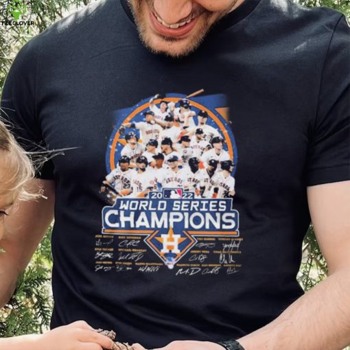 Houston Astros Team 2022 World Series Champions Signatures Shirt