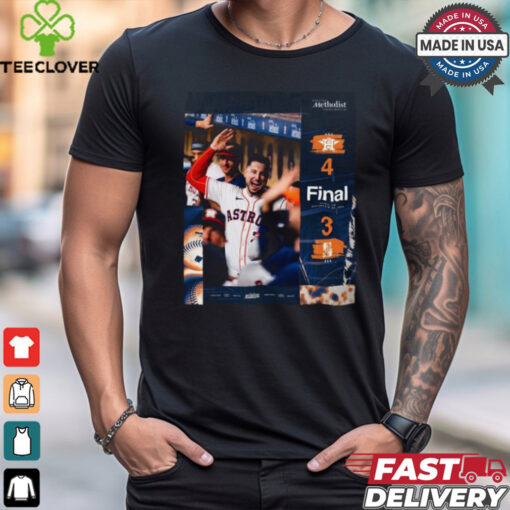 Houston Astros Win 4 3 Seattle Mariners Final Score September 24,2024 shirt