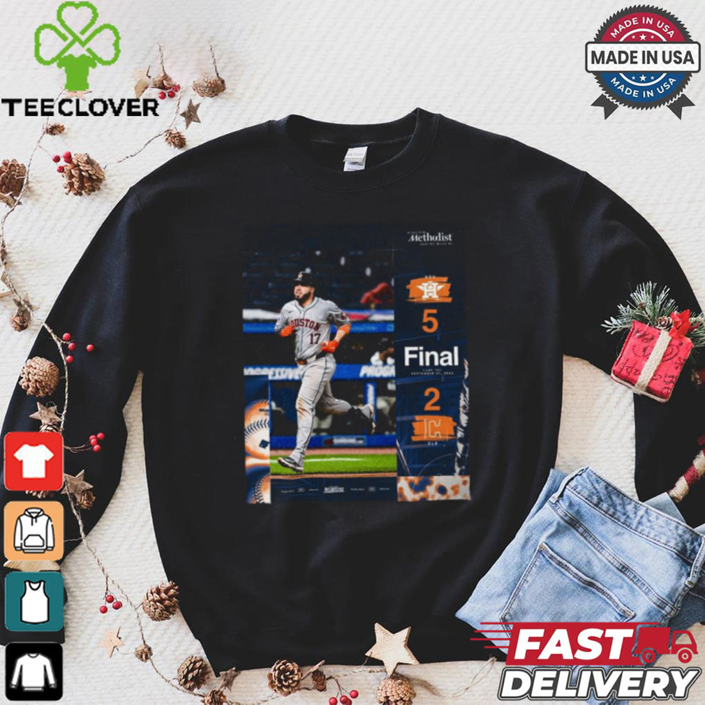 Houston Astros Win 5 2 Cleveland Guardians 2024 Postseason Final Score shirt Houston Astros Win 5 2 Cleveland Guardians 2024 Postseason Final Score shirt