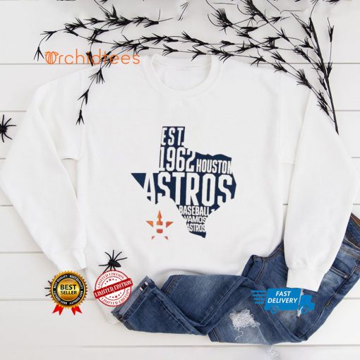 Houston Astros est 1962 Houston Astros Baseball Vamos Astros hoodie, sweater, longsleeve, shirt v-neck, t-shirt