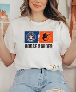 Houston Astros vs Baltimore Orioles House Divided Shirt