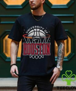 Houston Cougars Basketball Retro Rocket Tee Shirt