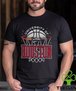 Houston Cougars Basketball Retro Rocket Tee Shirt