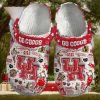 Houston Cougars Logo 3D Basketball Crocs Shoes