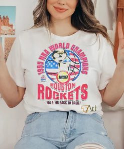 Houston Rockets 1995 NBA World Champions back to back shirt