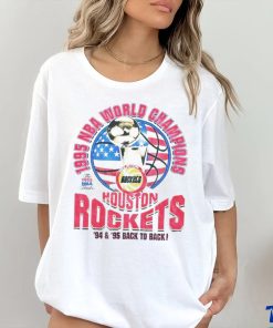 Houston Rockets 1995 NBA World Champions back to back shirt