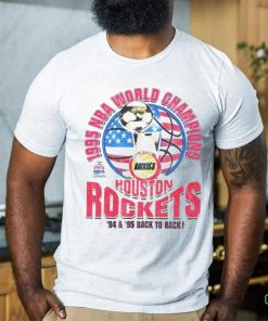 Houston Rockets 1995 NBA World Champions back to back shirt