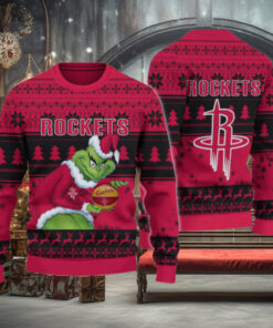 Houston Rockets Grinch Christmas Ugly Sweater