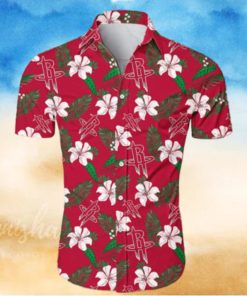 Houston Rockets NBA 3D Hawaiian Shirt Small Flowers Gift For Fans