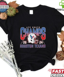 Houston Texans 2024 AFC South Champs helmet shirt