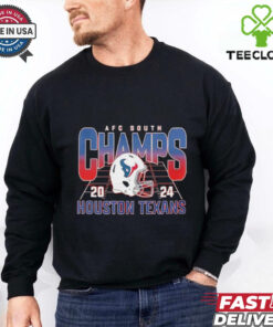Houston Texans 2024 AFC South Champs helmet shirt