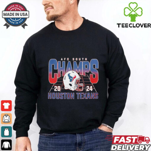 Houston Texans 2024 AFC South Champs helmet shirt